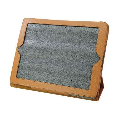 Slip Case Soft PU Leather Case Protective Cover Pounch Stand for Apple iPad 2-Brown