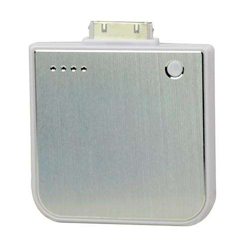 Power Station Portable 1900mAh Mobile Charger for iPhone 4G 3G iPod - White