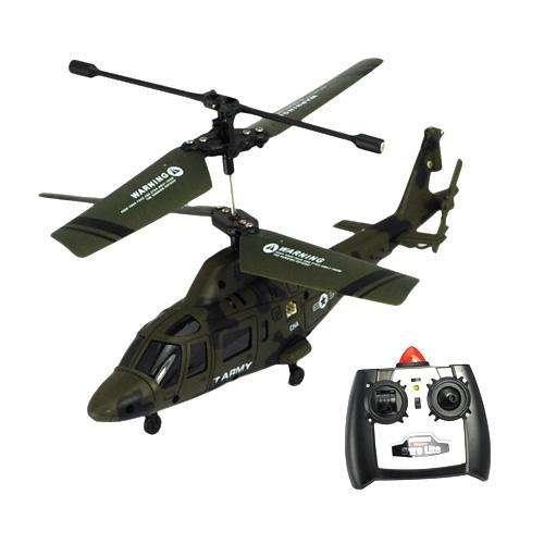 3.5-Channel GYRO System Infrared Control Mini RC Helicopter Army Green