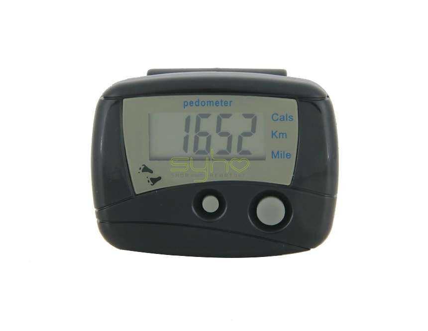 Portable Electronic Pedometer (Black)