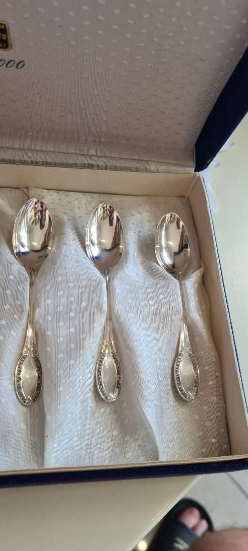 6 Small Silver Spoon Set - Argento 800