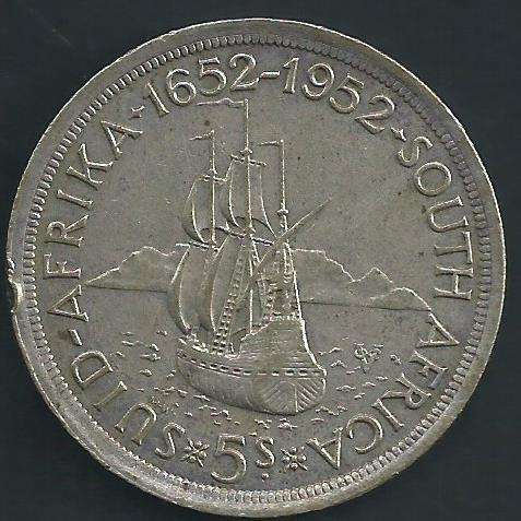 1952 - Five Shillings / Crown - as per scan.
