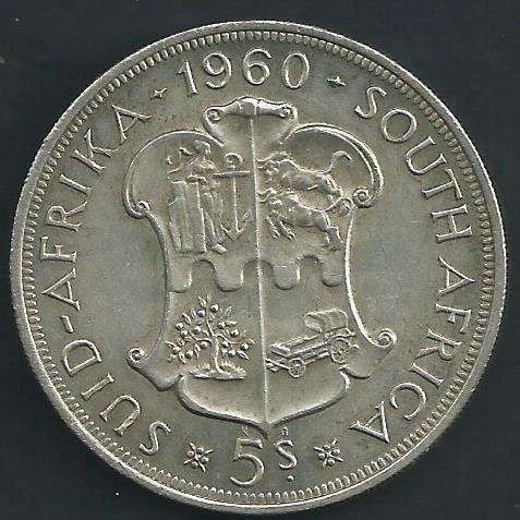 1960 - Five Shillings / Crown - as per scan.