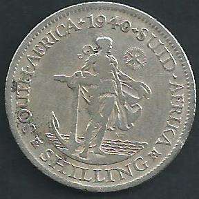 1940 - Shilling /  1/- . VF details as per scan.