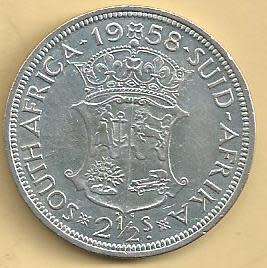 1958 - Two and a Half Shillings / Half Crown. - VF condition as per scan.