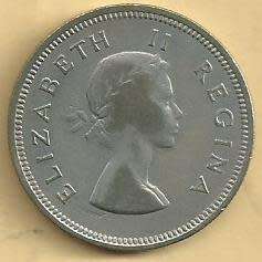 1955 - Two Shillings /  2/- . - VF condition as per scan.