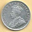 1935 - Threepence / Tickey. - VF condition as per scan.