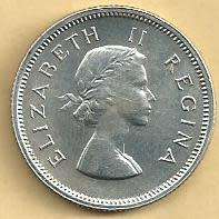 1954 - Shilling /  1/- . - EF condition as per scan.