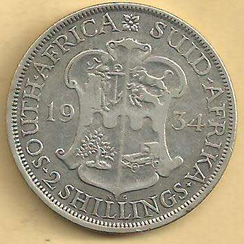 1934 - Two Shillings /   2/- . - VF condition as per scan.