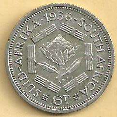 1956 - Sixpence /  6d . - VF condition as per scan.