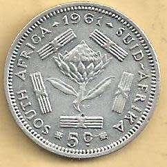 1961 - Five Cent /  5c . - VF condition as per scan.