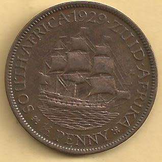 1929 - Half Penny /  1/2d . - VF details as per scan.