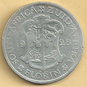Scarce - 1928 - Two Shillings / Florin. - Fair details as per scan.