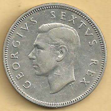 Scarce - 1949 Two Shillings /  2/- .  - VF condition as per scan.