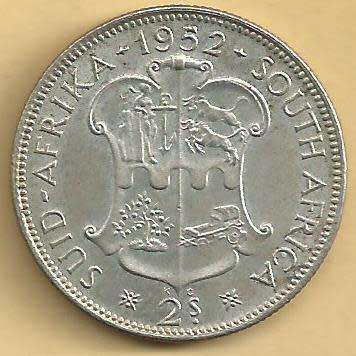 1952 - Two Shillings /  2/- . - EF condition as per scan.