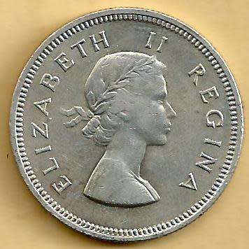 1953 - Two Shillings /  2/- . - EF condition as per scan.