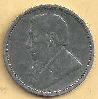 1896 - Threepence / Tickey. -Fair condition as per scan.