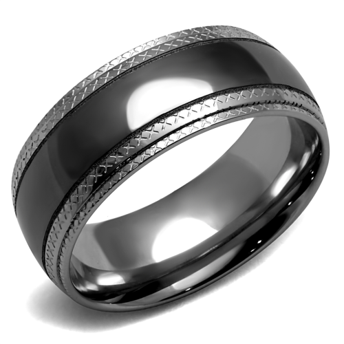 TRENDY MEN'S STAINLESS STEEL BAND RING