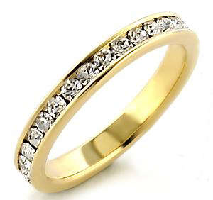 FASHIONABLE SPARKLING SIMULATED DIAMOND LADIES RING