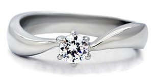 STUNNING STAINLESS STEEL SIMULATED DIAMOND LADIES RING