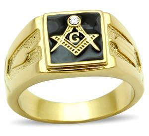 YELLOW GOLD PLATED SIMULATED DIAMOND RING