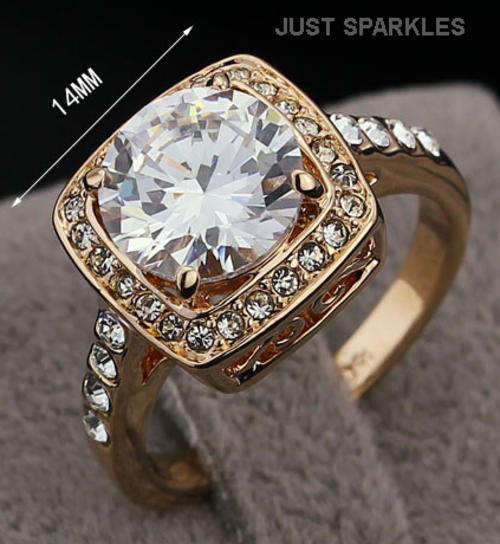 STUNNING ROSE GOLD PLATED LADIES RING