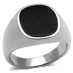 TRENDY MEN'S STAINLESS STEEL ENAMEL RING