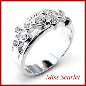 18ct Gold Plated Simulated Diamond Ring