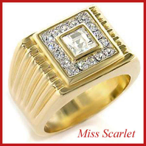 SIMULATED DIAMOND MAN'S RING - SIZE 13