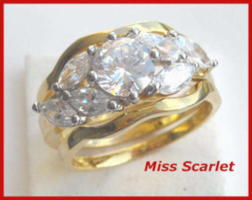 18ct GOLD WEDDING RING SET