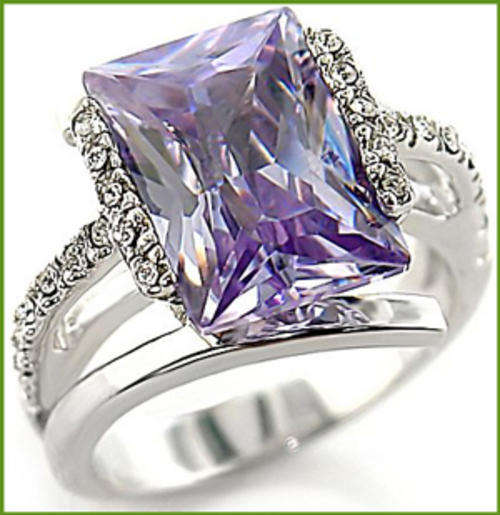 BEAUTIFUL SIMULATED AMETHYST RING