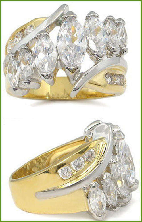 STUNNING SIMULATED DIAMOND RING & FREE BRACELET!!