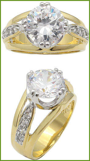 GORGEOUS SIMULATED DIAMOND RING