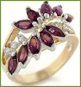 BEAUTIFUL SIMULATED AMETHYST RING
