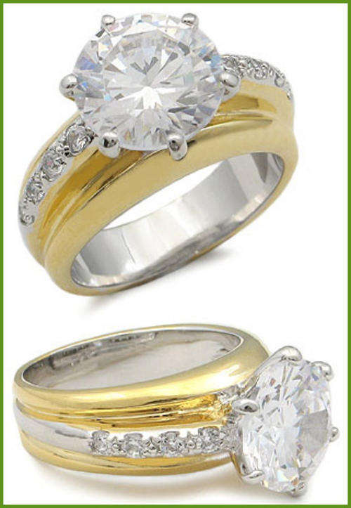 GORGEOUS SIMULATED DIAMOND RING & FREE BRACELET!!