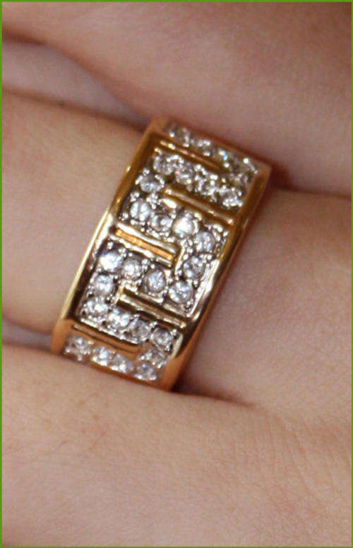 CLEAR SIMULATED DIAMOND RING