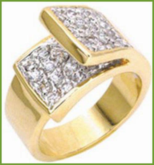 CLEAR SIMULATED DIAMOND RING