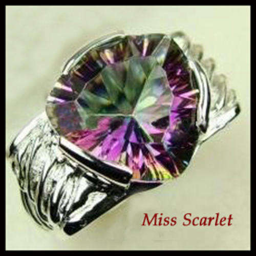 STERLING SILVER MYSTIC TOPAZ LADIES RING
