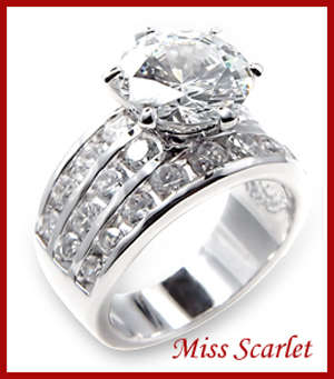 SIMULATED DIAMOND RING