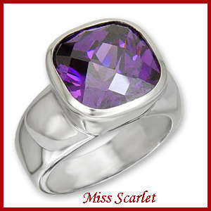 GORGEOUS SIMULATED AMETHYST RING