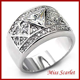 SIMULATED DIAMOND RING