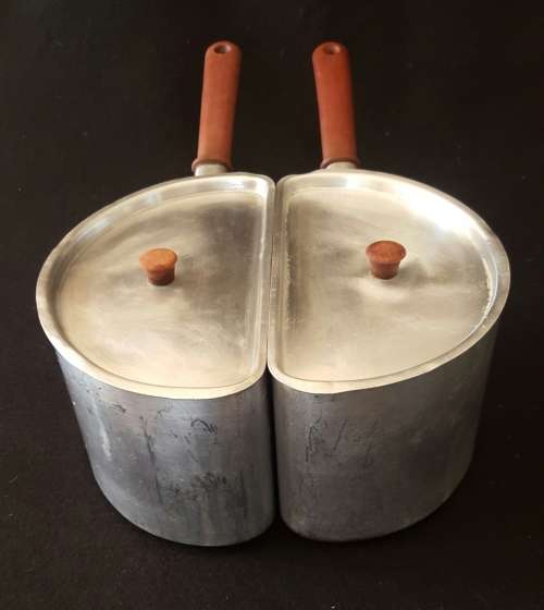 RARELY SEEN 1960'S CROWN MERTON HALF-ROUND POTS