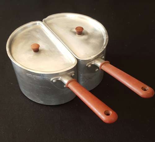 RARELY SEEN 1960'S CROWN MERTON HALF-ROUND POTS