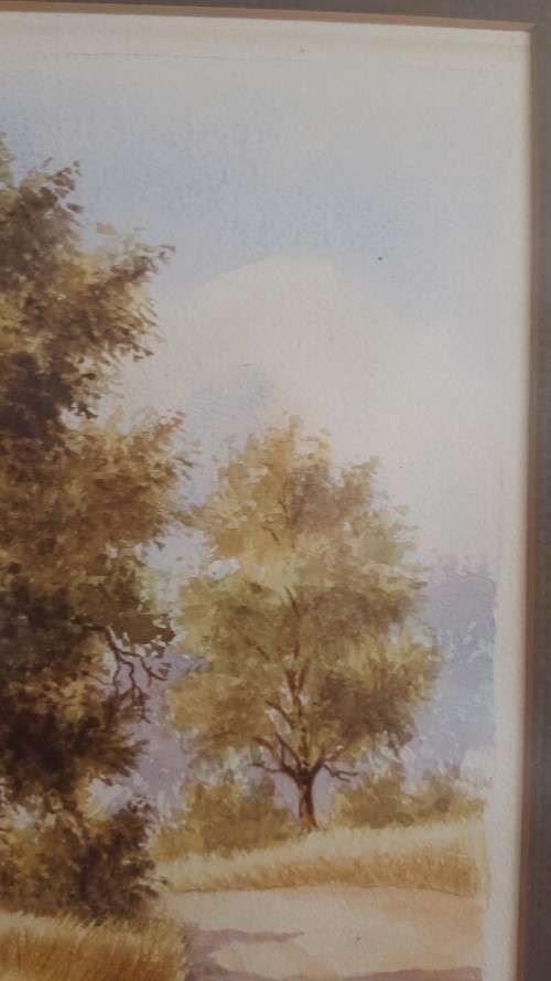 ORIGINAL  MALACHI (MALCOLM) SMITH (SA 1948-2012 ) WATERCOLOUR LANDSCAPE