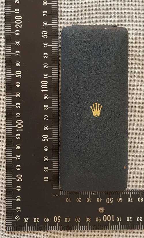 VINTAGE OBLONG ROLEX WATCH BOX, C 1955 for GENTS GOLD ROLEX OYSTER , PRINCE & DRESS STRAP WATCHES