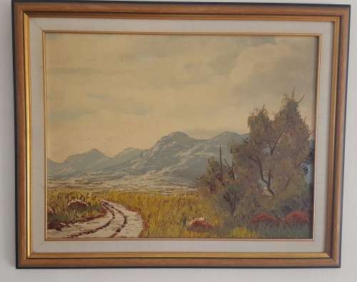 Original Oil  Landscape by E A Appelgryn (SA)