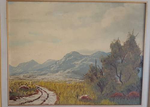 Original Oil  Landscape by E A Appelgryn (SA)