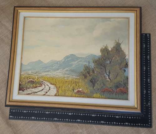 Original Oil  Landscape by E A Appelgryn (SA)