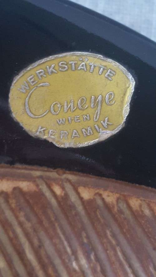 Vintage Wien Werkstatte Ceramic Bowl by Stephan Coneye (1907 - 1979)