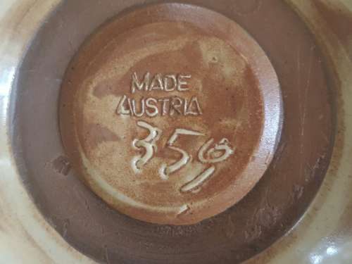 Vintage Wien Werkstatte Ceramic Bowl by Stephan Coneye (1907 - 1979)